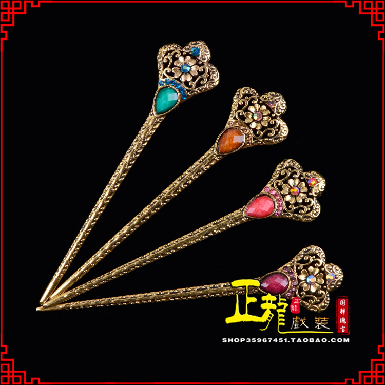 白云头饰老旦青衣员外夫人簪子 老旦发簪