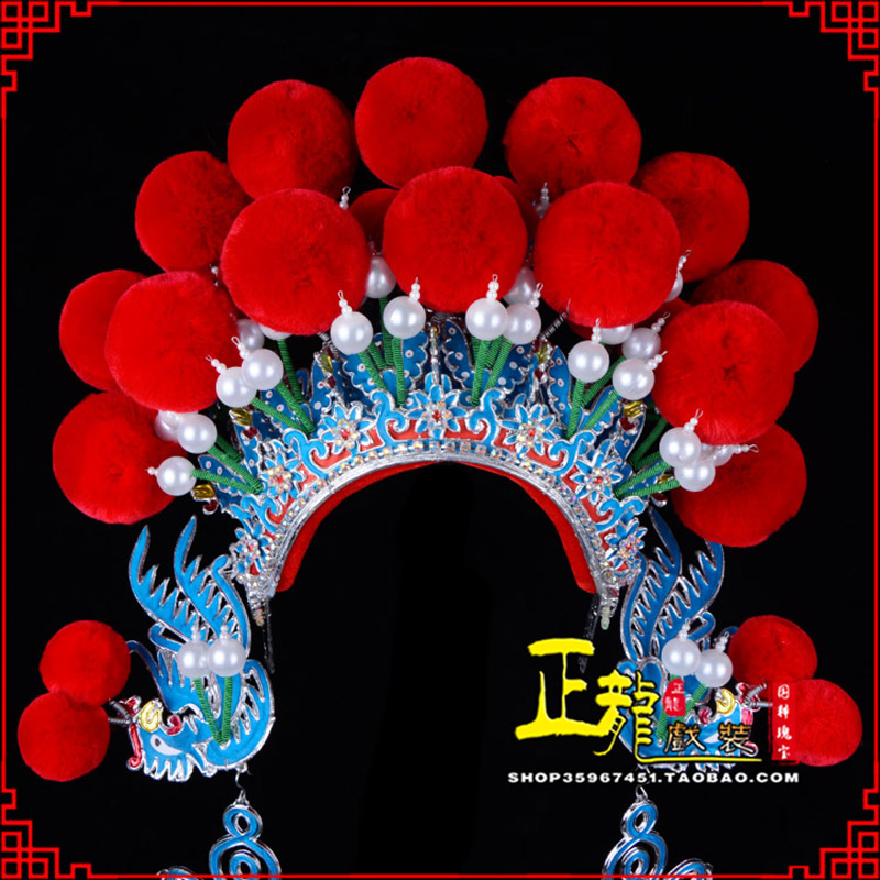 白云戏曲盔帽武旦穆桂英花木兰女将 中档七星帽