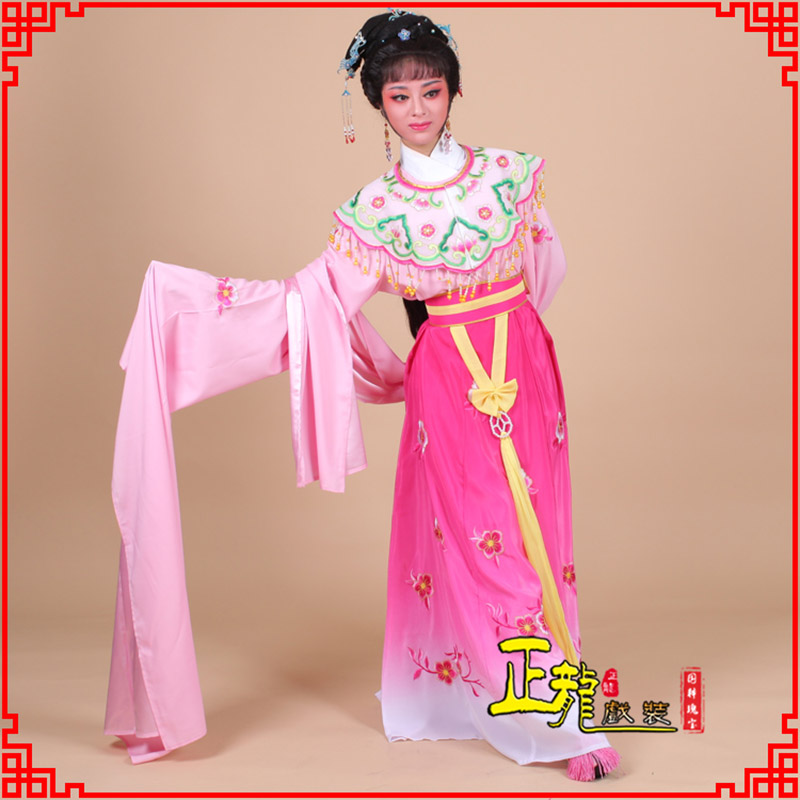 白云水袖青衣练功花旦服 梅花古装衣